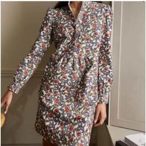 Boden Floral Long Sleeve Dress